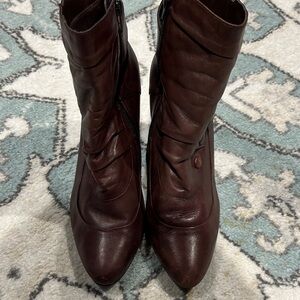 Bakers Rich Brown Heeled Boots
